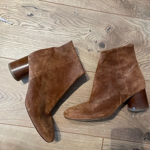 Vince Tillie Boots in Chestnut Suede